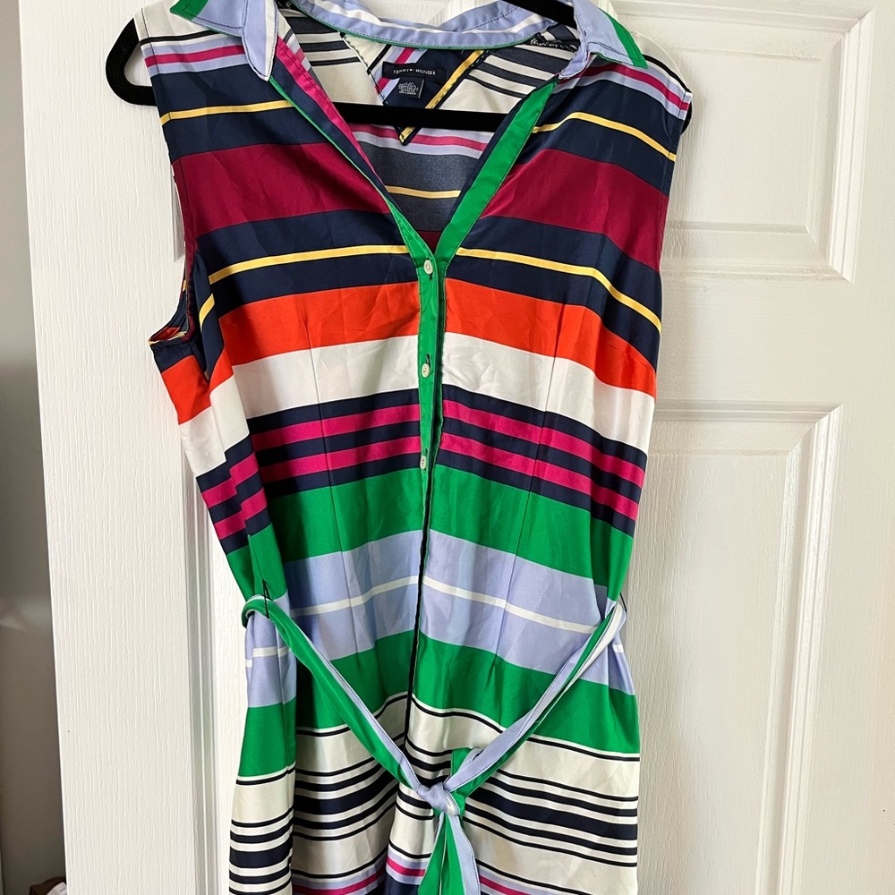 Tommy Hilfiger Satin Shirt Dress size L